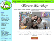 Tablet Screenshot of hope-village.com